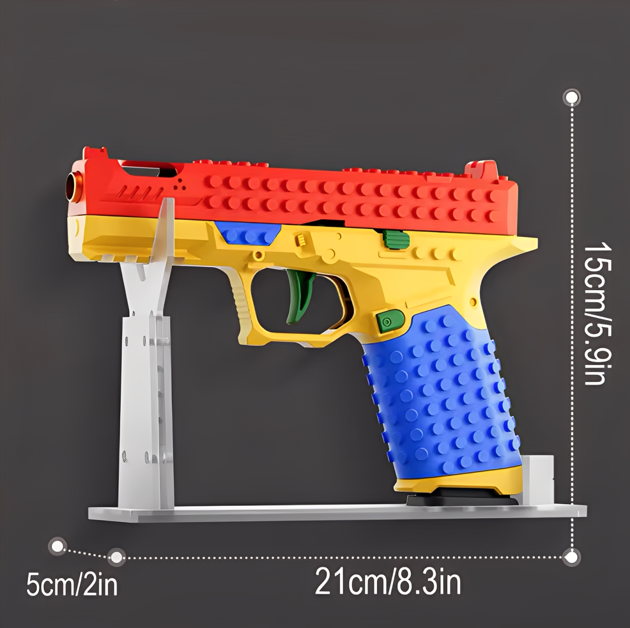 Brick Blaster™ A toy Customizable Brick pistol