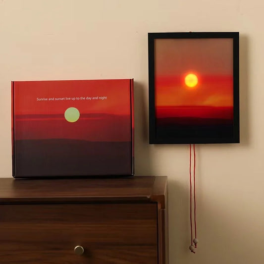 Sunrise Sunset Adjustable Wall Night Light Dual Pull Ropes